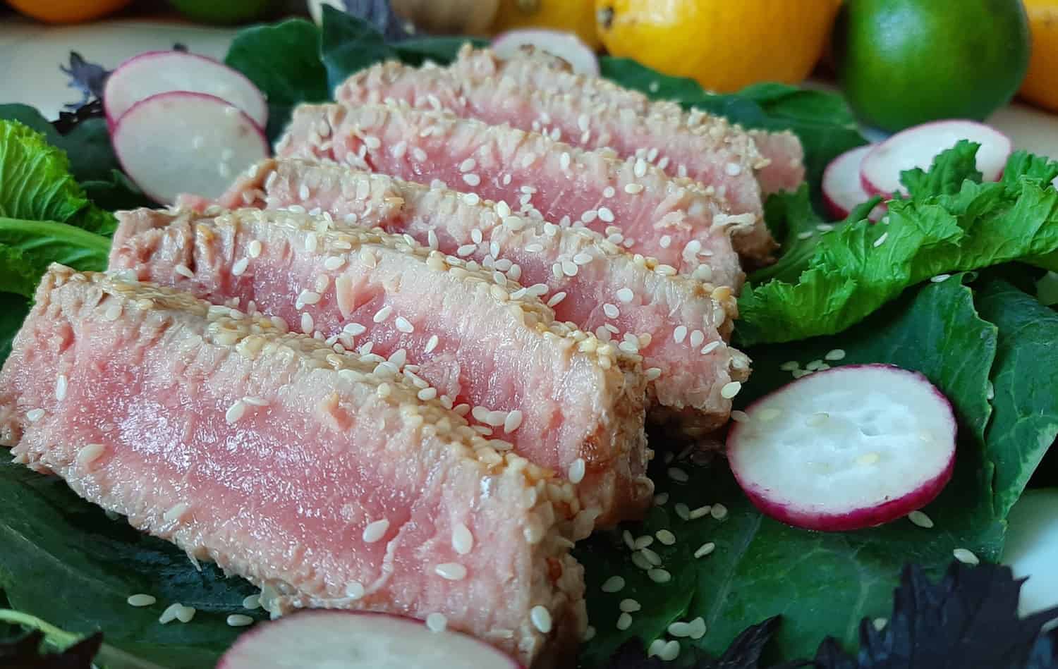 Easy Asian-Inspired Seared Ahi Tuna Steaks - Sugar and Spice