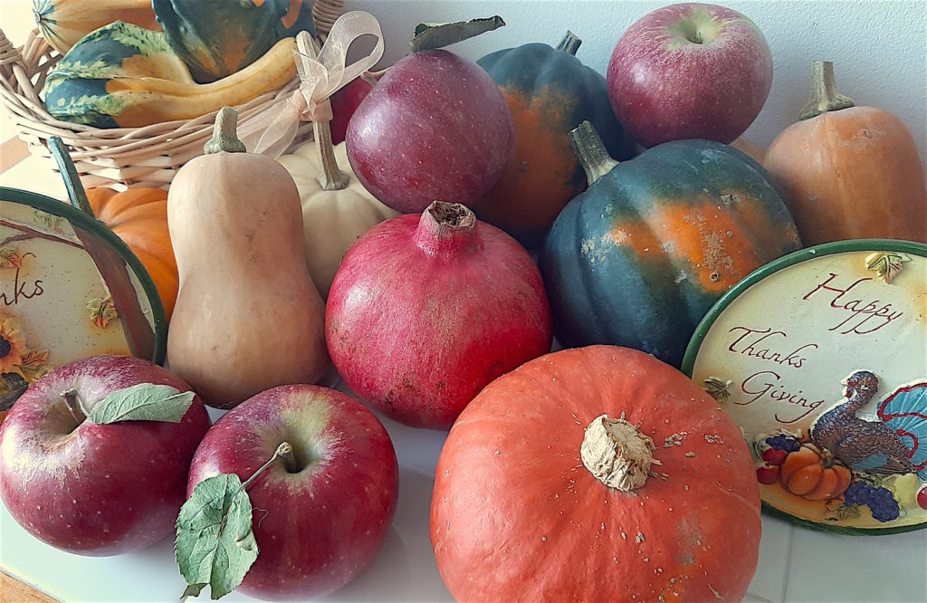 Gourds, Butternut Squash, Apples, Pomegranates, Acorn Squash, Honeynut Squash, Kabocha, Thanksgiving, Fall