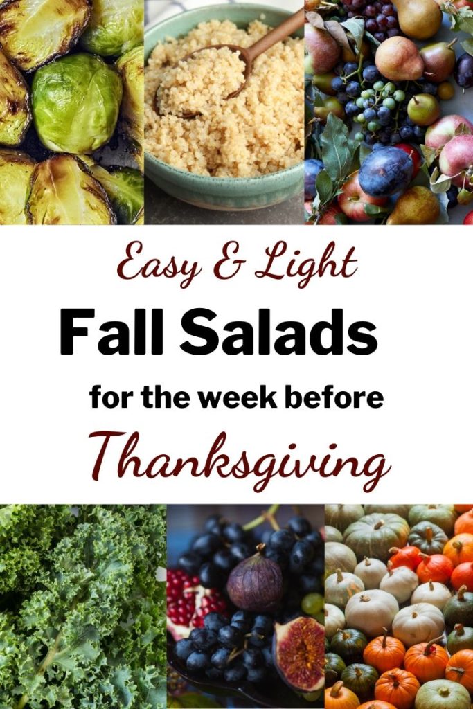 Easy and Light Fall Salads for the Week before Thanksgiving to avoid cooking and have easy meal prep, Sugar with Spice