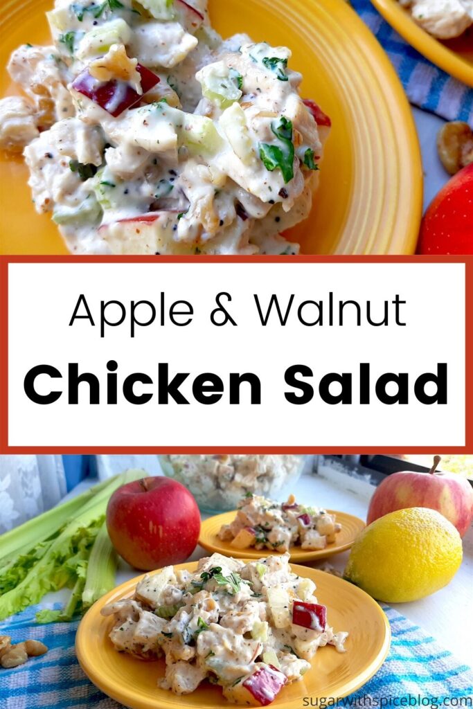 Chicken Salad with Apples and Walnuts - Sugar and Spice
